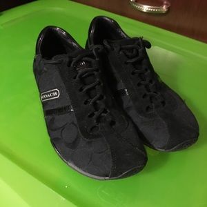 Black coach sneakers